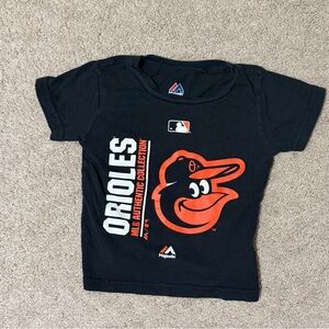 Majestic 2T Kids Orioles Black and Orange Tee